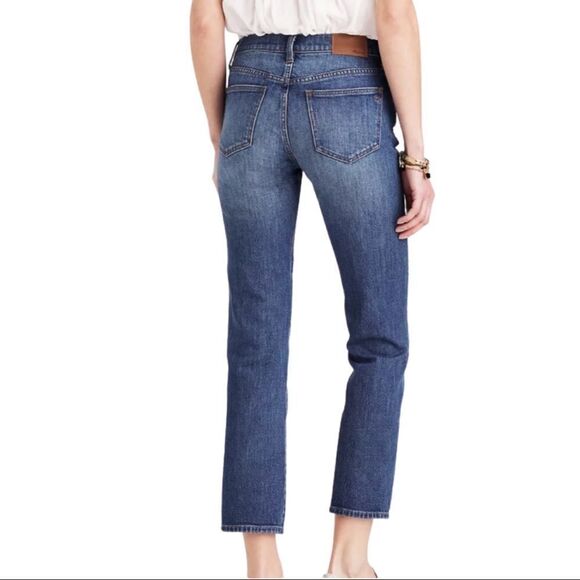 Madewell Cruiser Straight Crop Denim Roger Wash - Picture 2 of 9